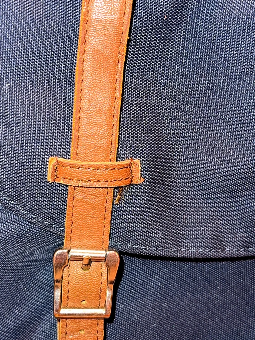 Herschel Supply Company Navy Backpack with Brown Straps